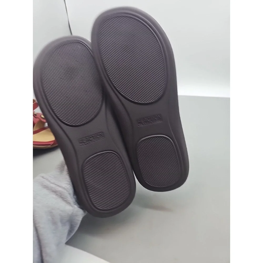 Skechers‎ Parson SD-Gino Flip Flops Chocolate Memory Foam Relaxed Fit Men's Sz 9